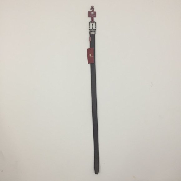 Bruno Magli Mens Black Cognac Italian Leather Belt - Picture 2 of 10